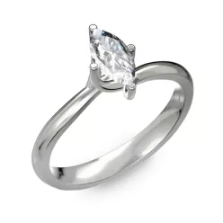   Ékszerpalota eljegyzési gyűrű 0,5ct gyémánttal BRK029 fehér arany