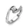 Ékszerpalota eljegyzési gyűrű 0,3ct gyémánttal BRK035 platina 
