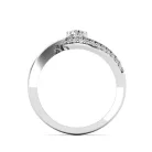 Ékszerpalota eljegyzési gyűrű 0,3ct smaragddal BRK035 sárga arany 