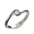 Ékszerpalota eljegyzési gyűrű 0.25ct gyémánttal BRK 057 platina 