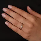 Ékszerpalota eljegyzési gyűrű 0.25ct gyémánttal BRK 057 platina 