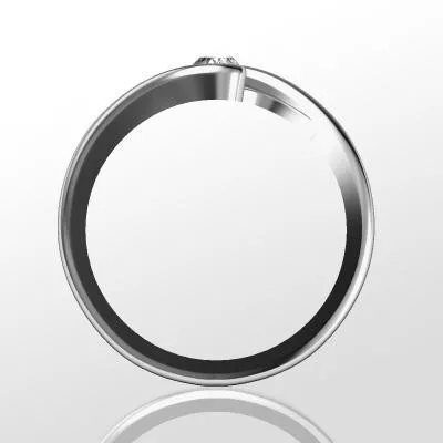 Ékszerpalota eljegyzési gyűrű 0.25ct H/SI gyémánttal BRK 057 platina 
