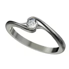 Ékszerpalota eljegyzési gyűrű 0.25ct H/SI gyémánttal BRK 057 platina 