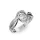 Ékszerpalota eljegyzési gyűrű 0,5ct gyémánttal BRK068 platina