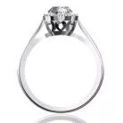 Ékszerpalota eljegyzési gyűrű 0,5ct fekete gyémánttal BRK070 sárga arany 