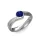 Ékszerpalota eljegyzési gyűrű 0,4ct kék diffusion zafírral BRK077 fehér arany 