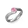 Ékszerpalota eljegyzési gyűrű 0,4ct pink zafírral BRK077 fehér arany 