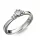 Ékszerpalota eljegyzési gyűrű 0,17ct G/VS gyémánttal BRK086 platina
