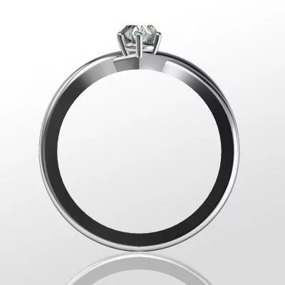 Ékszerpalota eljegyzési gyűrű 0,25ct gyémánttal BRK091 fehér arany
