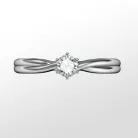 Ékszerpalota eljegyzési gyűrű 0,25ct gyémánttal BRK091 platina