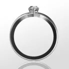 Ékszerpalota eljegyzési gyűrű 0,25ct H/SI gyémánttal BRK091 platina