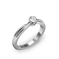   Ékszerpalota eljegyzési gyűrű 0,25ct gyémánttal BRK091 platina