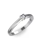 Ékszerpalota eljegyzési gyűrű 0.17ct princess gyémánttal BRK092 platina