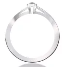 Ékszerpalota eljegyzési gyűrű 0.17ct princess gyémánttal BRK092 platina