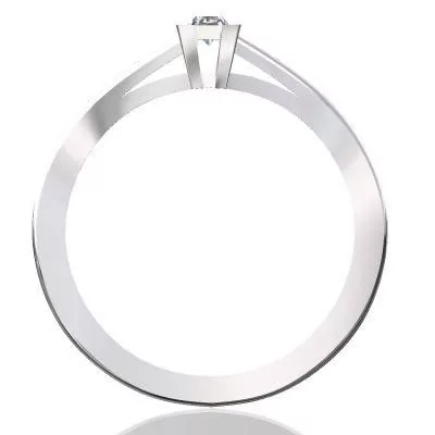 Ékszerpalota eljegyzési gyűrű 0.17ct princess gyémánttal BRK092 platina