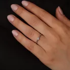 Ékszerpalota eljegyzési gyűrű 0.17ct gyémánttal BRK098 platina