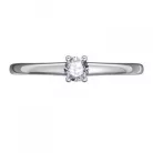 Ékszerpalota eljegyzési gyűrű 0.17ct gyémánttal BRK098 platina