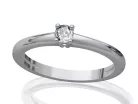 Ékszerpalota eljegyzési gyűrű 0.17ct gyémánttal BRK098 platina