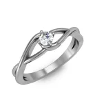 Ékszerpalota eljegyzési gyűrű 0.2ct gyémánttal BRK 100 platina