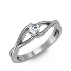   Ékszerpalota eljegyzési gyűrű 0.2ct gyémánttal BRK 100 platina