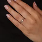 Ékszerpalota eljegyzési gyűrű 0.2ct gyémánttal BRK 100 platina