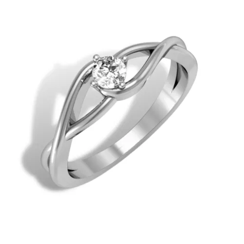 Ékszerpalota eljegyzési gyűrű 0.2ct gyémánttal BRK 100 platina