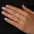Ékszerpalota eljegyzési gyűrű 0.17ct G/VS gyémánttal BRK117 platina