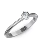 Ékszerpalota eljegyzési gyűrű 0.17ct G/VS gyémánttal BRK117 platina