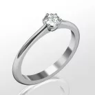 Ékszerpalota eljegyzési gyűrű 0.17ct gyémánttal BRK117 platina