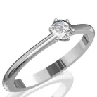 Ékszerpalota eljegyzési gyűrű 0.17ct gyémánttal BRK117 platina