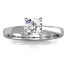 Ékszerpalota eljegyzési gyűrű 0,5ct pink zafírral BRK133 fehér arany 