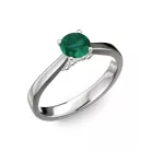 Ékszerpalota eljegyzési gyűrű 0,5ct smaragddal BRK133 fehér arany 