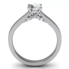 Ékszerpalota eljegyzési gyűrű 0,5ct smaragddal BRK133 fehér arany 