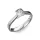 Ékszerpalota eljegyzési gyűrű 0,5ct gyémánttal BRK133 platina 
