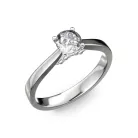 Ékszerpalota eljegyzési gyűrű 0,5ct H/SI gyémánttal BRK133 platina 