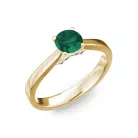 Ékszerpalota eljegyzési gyűrű 0,5ct smaragddal BRK133 sárga arany 