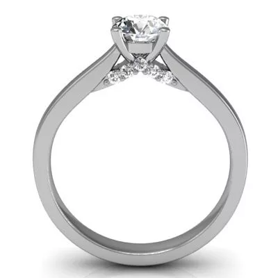 Ékszerpalota eljegyzési gyűrű 0,5ct smaragddal BRK133 sárga arany 