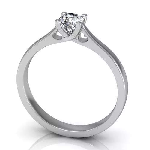 Ékszerpalota eljegyzési gyűrű 0,3ct gyémánttal BRK137 fehér arany