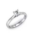 Ékszerpalota eljegyzési gyűrű 0,3ct gyémánttal BRK137 platina