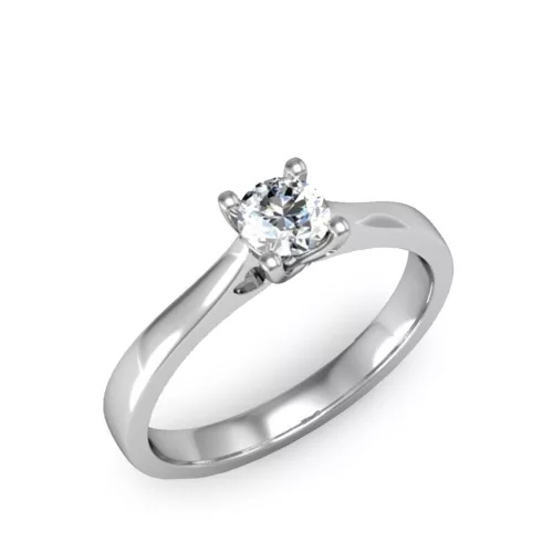Ékszerpalota eljegyzési gyűrű 0,3ct gyémánttal BRK137 platina