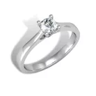 Ékszerpalota eljegyzési gyűrű 0,3ct gyémánttal BRK137 platina