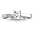 Ékszerpalota eljegyzési gyűrű 0,3ct gyémánttal BRK137 platina