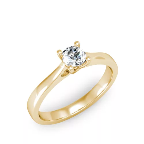Ékszerpalota eljegyzési gyűrű 0,3ct G/VS gyémánttal BRK137 sárga arany