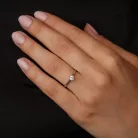 Ékszerpalota eljegyzési gyűrű 0.2ct gyémánttal BRK141 fehér arany