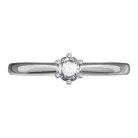 Ékszerpalota eljegyzési gyűrű 0.2ct gyémánttal BRK141 fehér arany
