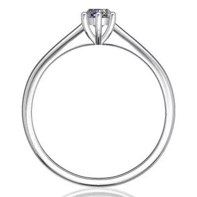 Ékszerpalota eljegyzési gyűrű 0.2ct H/SI gyémánttal BRK141 fehér arany