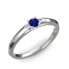 Ékszerpalota eljegyzési gyűrű 0.17ct kék diffusion zafírral BRK 143 fehér arany 