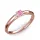 Ékszerpalota eljegyzési gyűrű 0.17ct pink zafírral BRK 143 rozé arany 
