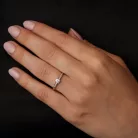 Ékszerpalota eljegyzési gyűrű 0.2ct gyémánttal BRK 145 platina 