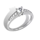 Ékszerpalota eljegyzési gyűrű 0.2ct gyémánttal BRK 145 platina 